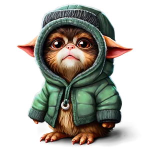 Gizmo In Winter Clothes Png Bwj22 PNG image