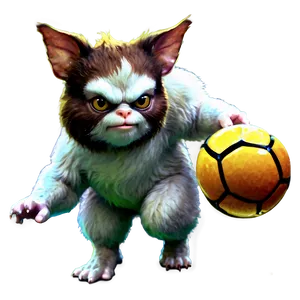 Gizmo Playing Soccer PNG Mtw