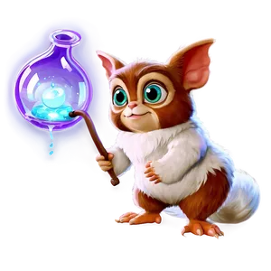 Gizmo With A Magic Potion PNG 06242024