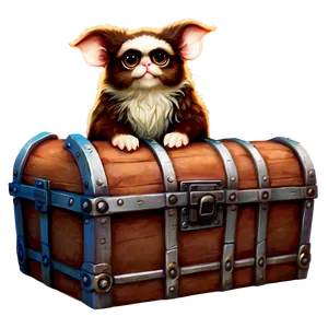 Gizmo With A Treasure Chest PNG 06242024