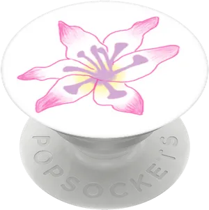 Gladiolus Flower Pop Socket Design PNG image