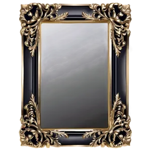 Glam Mirror Frame PNG 24