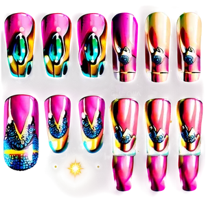 Glamorous Acrylic Nails Png Rva PNG image