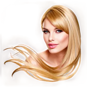 Glamorous Blond Hair PNG 06262024 PNG
