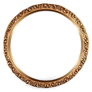 Glamorous Gold Circle Border Png 51 PNG image