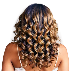Glamorous Perm Hair For Special Events PNG Wpe PNG
