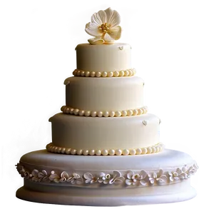 Glamorous Wedding Cake PNG Wxr