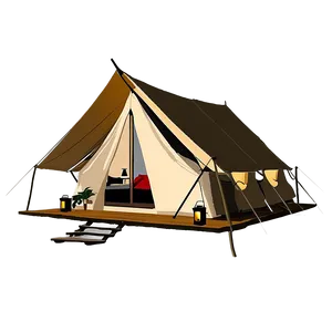 Glamping Tent PNG Aky28