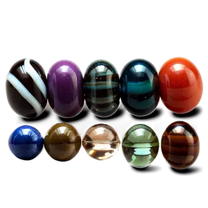 Glass Bead Assortment Png 06262024 PNG image