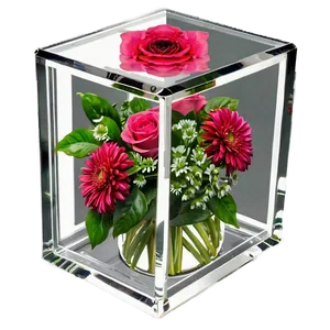Glass Box For Flowers PNG 66