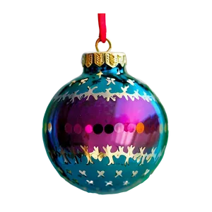 Glass Christmas Ornaments PNG Oij