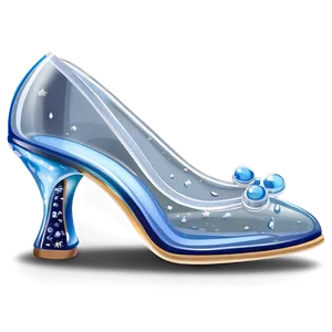Glass Cinderella Heel PNG 06292024 PNG