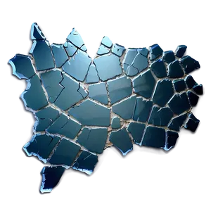 Glass Crack Silhouette PNG Xsm88