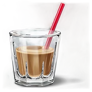 Glass Cup With Straw Png 06132024 PNG image