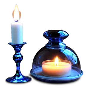 Glass Dome Candle Holder PNG Jjp38