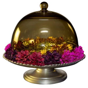 Glass Dome Centerpiece PNG 06282024