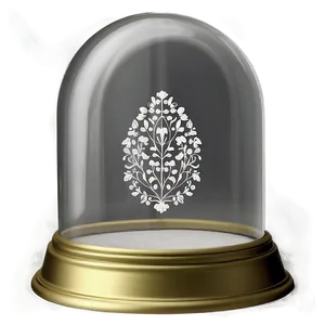 Glass Dome For Wedding Display PNG Mft PNG