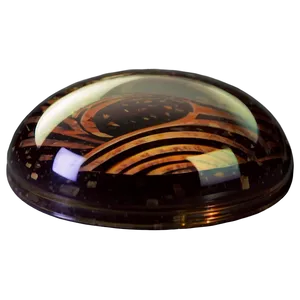 Glass Dome Paperweight PNG 06282024