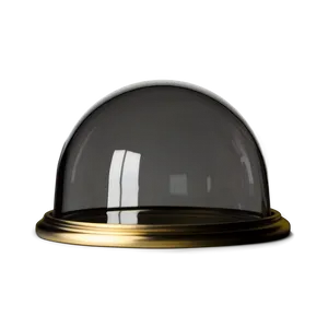 Glass Dome With Brass Base PNG Jvr4 PNG