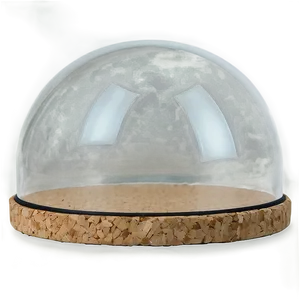 Glass Dome With Cork Base PNG 06282024 PNG