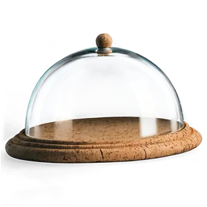 Glass Dome With Cork Base PNG Hvk96 PNG