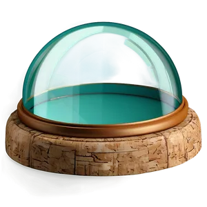 Glass Dome With Cork Base PNG Xop PNG