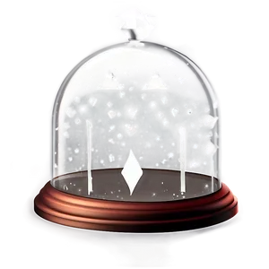 Glass Dome With Crystal Base PNG 06282024 PNG