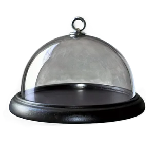 Glass Dome With Silver Base PNG 41 PNG