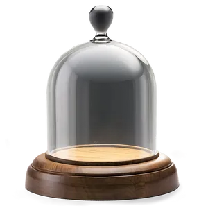 Glass Dome With Wood Base PNG Hna PNG