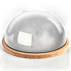 Glass Dome With Wood Base PNG Svs44 PNG