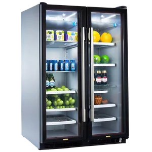 Glass Door Refrigerator PNG Vgn PNG