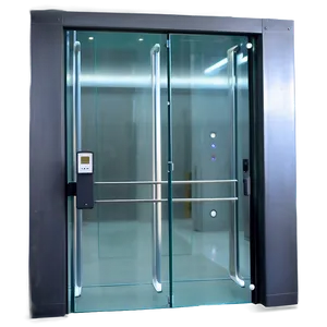 Glass Door With Sensor PNG 06122024