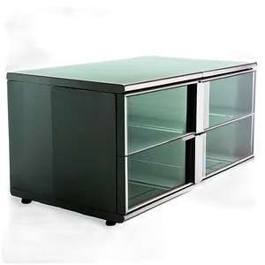 Glass Filing Cabinet PNG 06272024