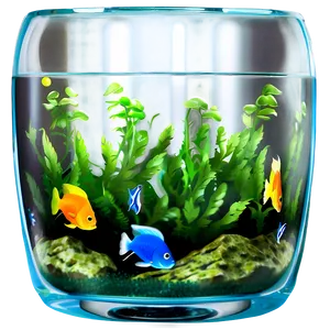 Glass Fish Tank PNG Yio