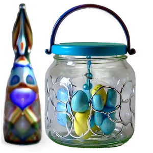 Glass Jar Crafts PNG Ovp66