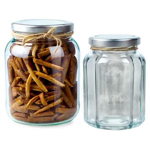 Glass Jar D PNG image