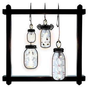 Glass Jar Decoration Ideas PNG 06132024