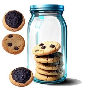 Glass Jar Full Of Cookies Png Bqh24 PNG image