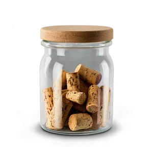 Glass Jar With Cork Lid Png 05242024 PNG image