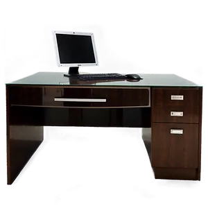 Glass Office Desk PNG 46