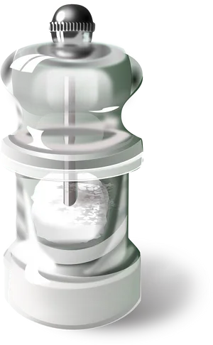 Glass Salt Grinder Transparent Background