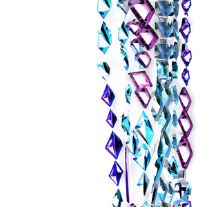 Glass Shards Border PNG 06212024