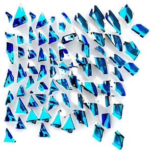 Glass Shards Falling PNG 06212024