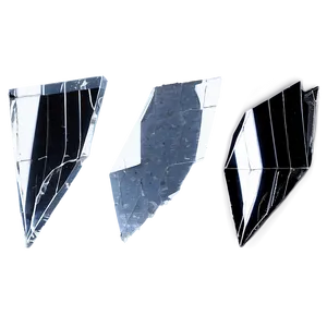 Glass Shards On Black Background PNG 06212024