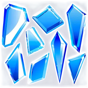 Glass Shards Vector PNG 06212024
