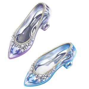 Glass Slipper In Crystal Clear PNG 06132024 PNG