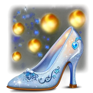 Glass Slipper In Moonlight PNG 06132024