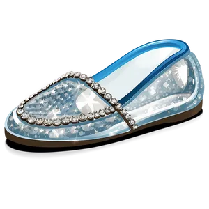 Glass Slipper With Diamond Accents Png 06132024 PNG image