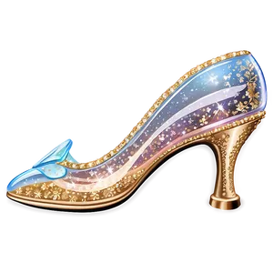 Glass Slipper With Glitter Detail Png Qup14 PNG image