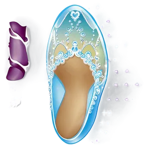 Glass Slipper With Lace Accents PNG Xcu PNG